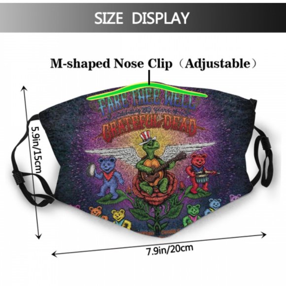Grateful dead Face Cover Headband Balaclavas - Picture 2 of 6